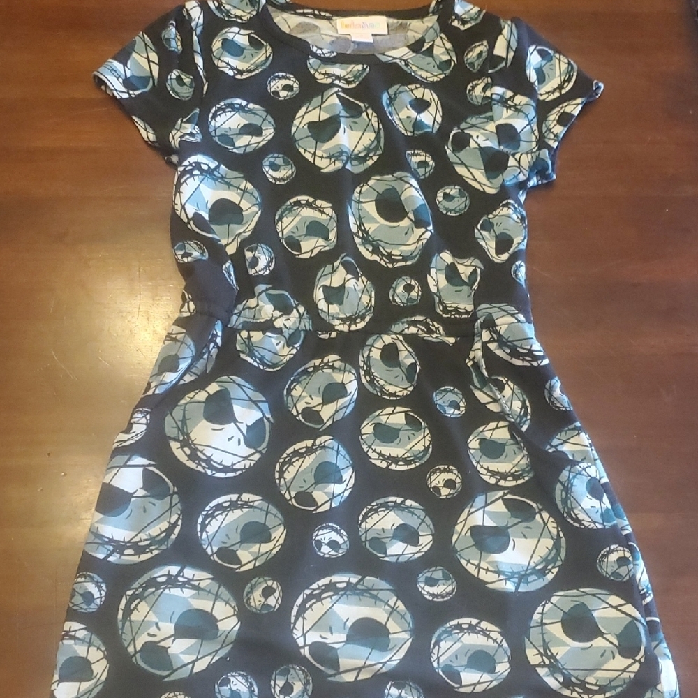 Stylish Black and Blue Patterned Dress